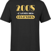 T shirt homme 2005 l&rsquo;annee des legendes