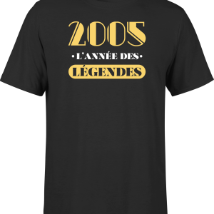 T shirt homme 2005 l’annee des legendes