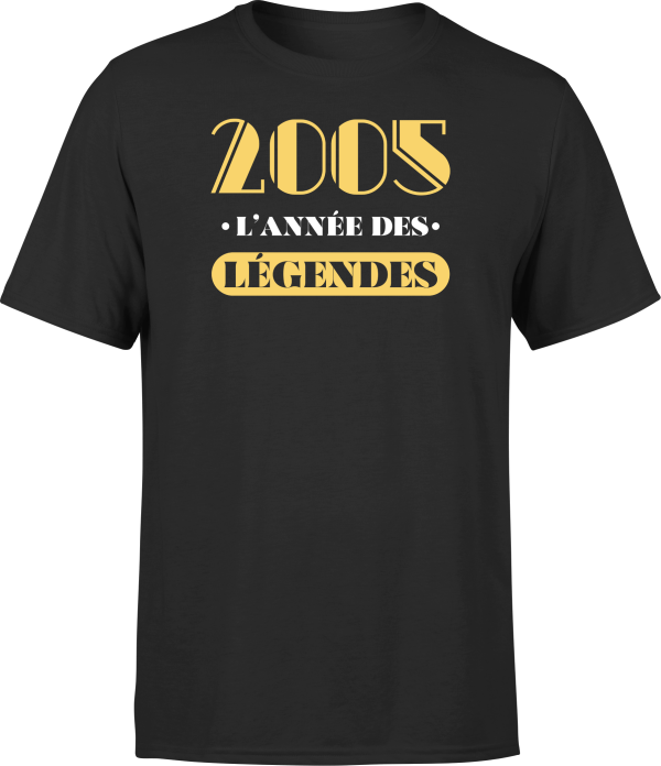 T shirt homme 2005 l’annee des legendes