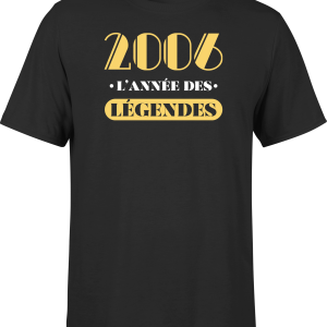 T shirt homme 2006 l’annee des legendes