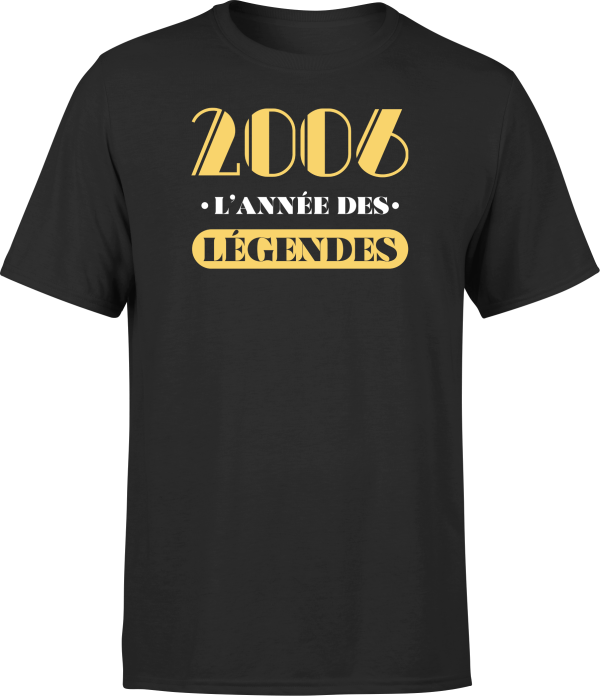 T shirt homme 2006 l’annee des legendes