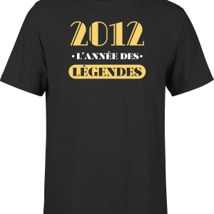 T shirt homme 2012 l’annee des legendes