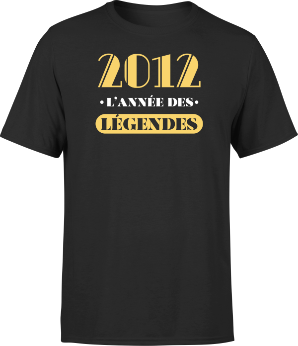 T shirt homme 2012 l’annee des legendes