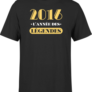 T shirt homme 2016 l’annee des legendes