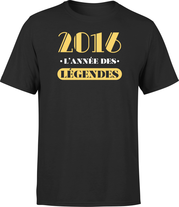 T shirt homme 2016 l’annee des legendes