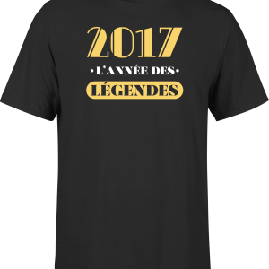T shirt homme 2017 l’annee des legendes
