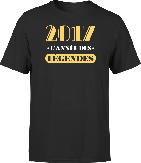 T shirt homme 2017 l’annee des legendes