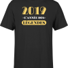 T shirt homme 2020 l&rsquo;annee des legendes
