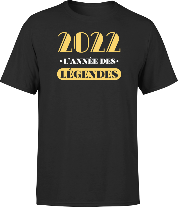 T shirt homme 2022 l’annee des legendes