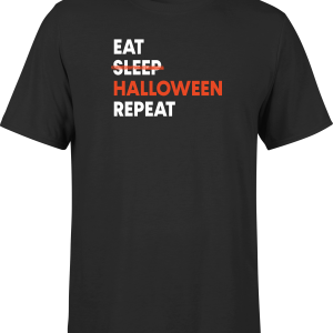 T shirt homme Eat sleep halloween repeat
