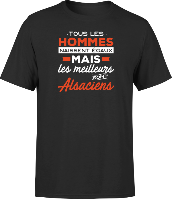 T shirt homme Les meilleurs sont alsaciens