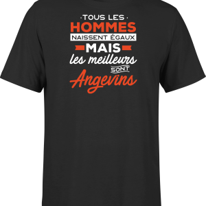 T shirt homme Les meilleurs sont angevins