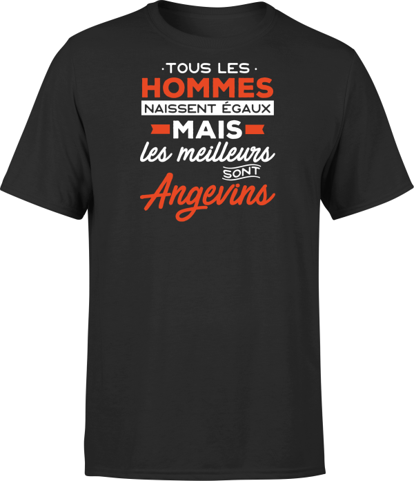 T shirt homme Les meilleurs sont angevins