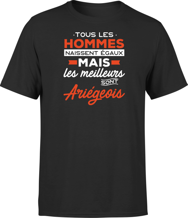 T shirt homme Les meilleurs sont ariegeois