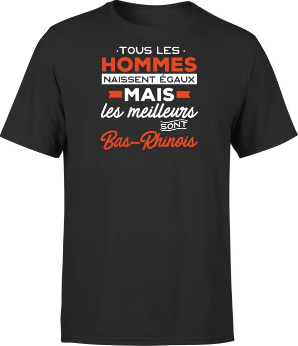 T shirt homme Les meilleurs sont bas rhinois