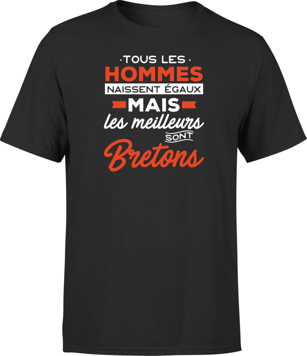 T shirt homme Les meilleurs sont bretons