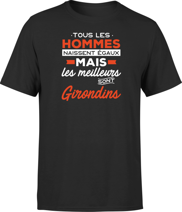 T shirt homme Les meilleurs sont girondins