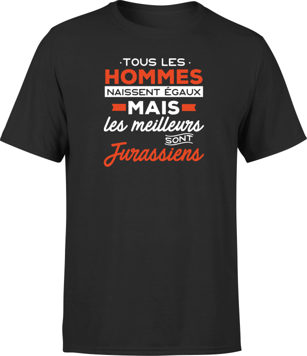 T shirt homme Les meilleurs sont jurassiens