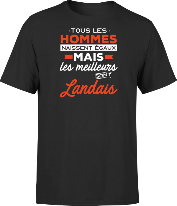 T shirt homme Les meilleurs sont landais