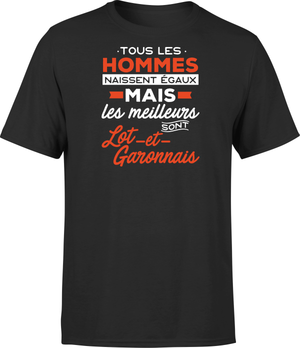 T shirt homme Les meilleurs sont lot et garonnais