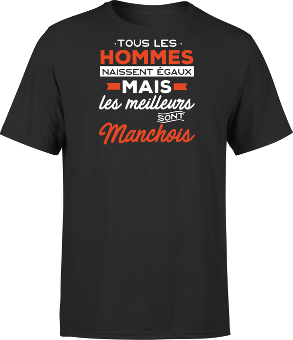 T shirt homme Les meilleurs sont manchois