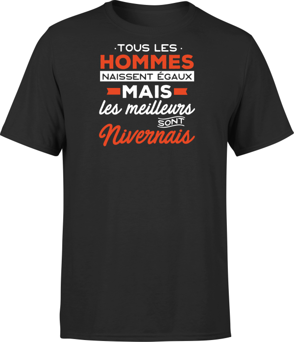 T shirt homme Les meilleurs sont nivernais