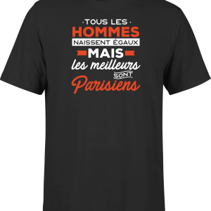 T shirt homme Les meilleurs sont parisiens T shirt homme Les meilleurs sont parisiens
