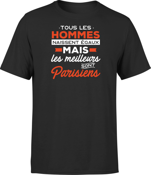 T shirt homme Les meilleurs sont parisiens