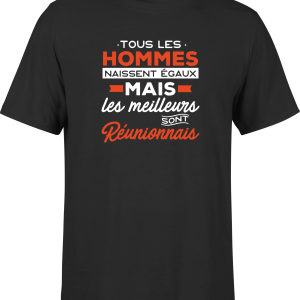 T shirt homme Les meilleurs sont reunionnais T shirt homme Les meilleurs sont reunionnais