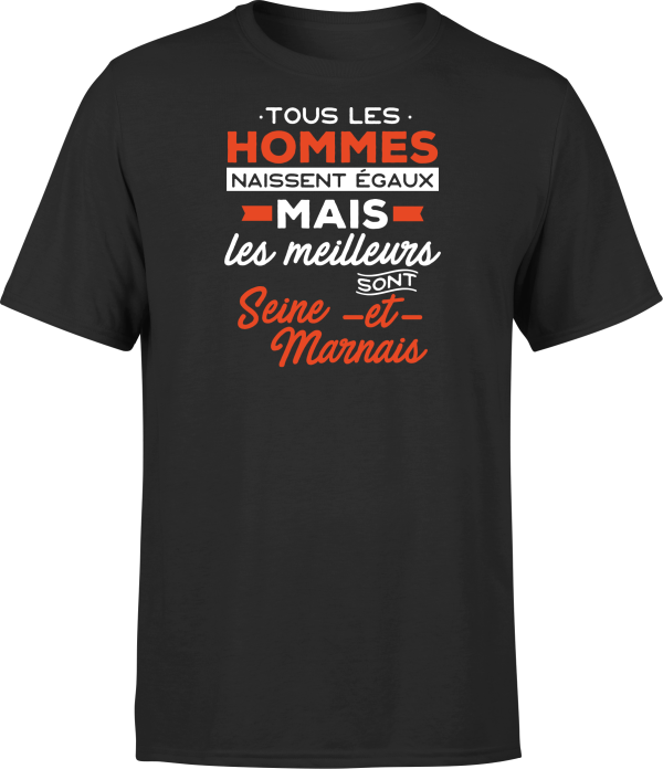 T shirt homme Les meilleurs sont seine et marnais