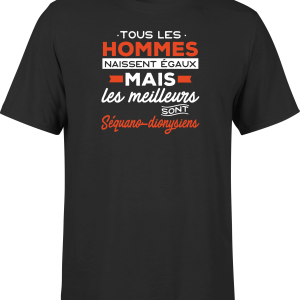 T shirt homme Les meilleurs sont sequano dionysiens
