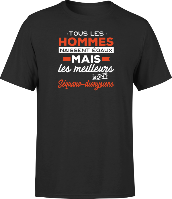 T shirt homme Les meilleurs sont sequano dionysiens