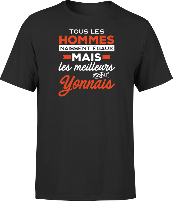 T shirt homme Les meilleurs sont yonnais