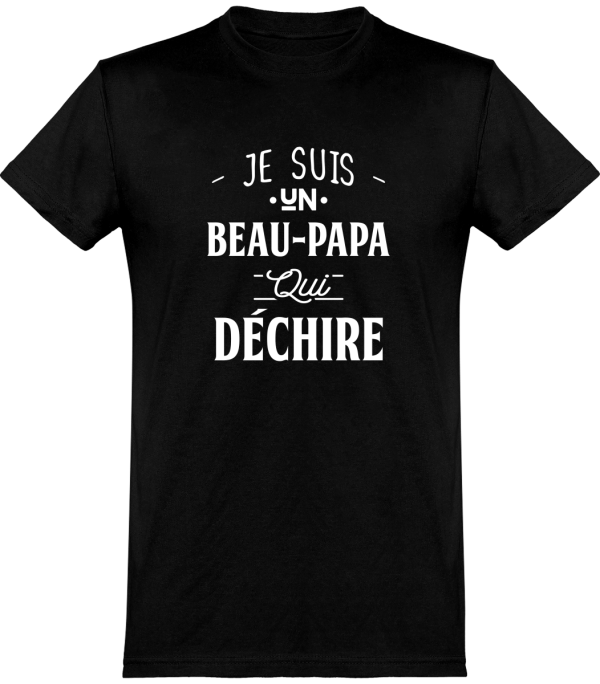 T shirt homme beau-papa qui dechire