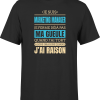 T shirt homme j ai raison je suis marketing manager