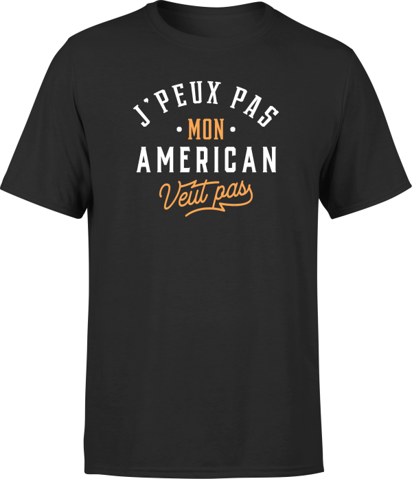 T shirt homme j peux pas american