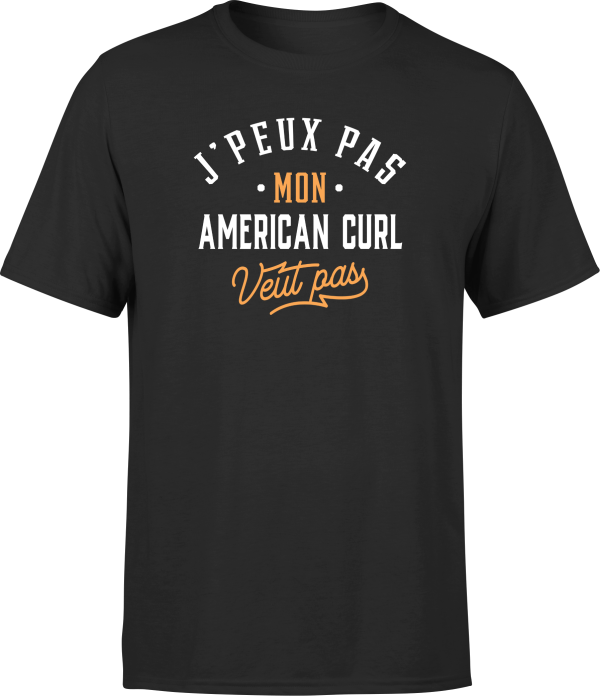 T shirt homme j peux pas american curl