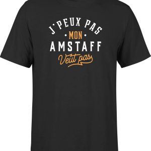 T shirt homme j peux pas amstaff