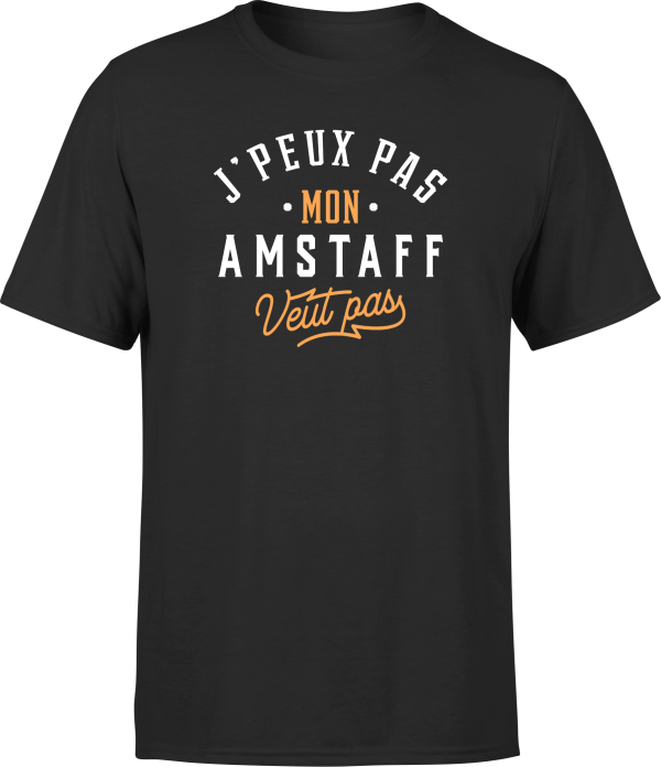 T shirt homme j peux pas amstaff