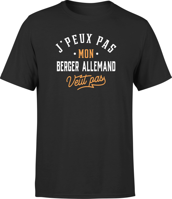 T shirt homme j peux pas berger allemand