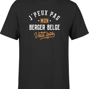 T shirt homme j peux pas berger belge