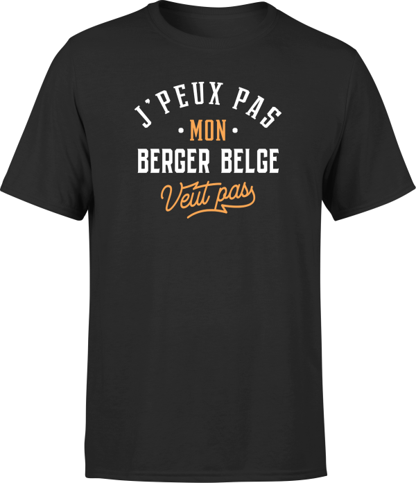 T shirt homme j peux pas berger belge