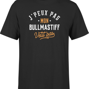 T shirt homme j peux pas bullmastiff
