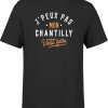 T shirt homme j peux pas chantilly