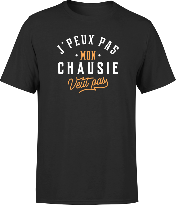 T shirt homme j peux pas chausie