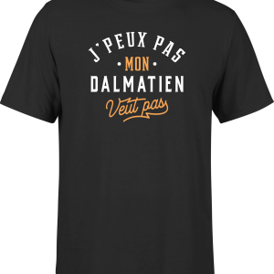 T shirt homme j peux pas dalmatien