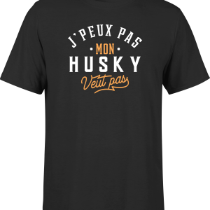 T shirt homme j peux pas husky
