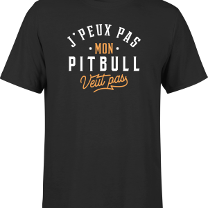 T shirt homme j peux pas pitbull