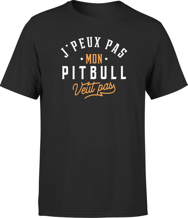 T shirt homme j peux pas pitbull