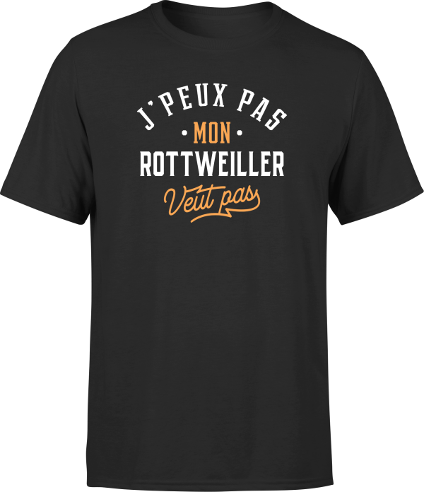 T shirt homme j peux pas rottweiller